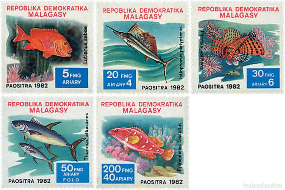 Sellos: 28460 MNH MADAGASCAR 1982 PECES