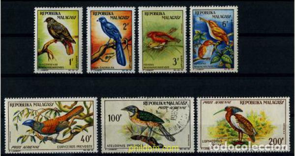 Sellos: 206886 USED MADAGASCAR 1963 AVES