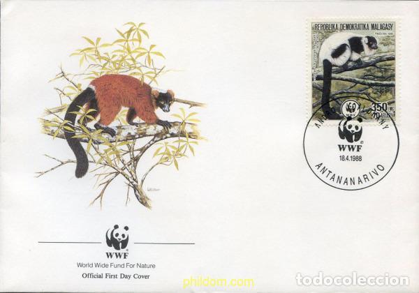 Sellos: 275017 MNH MADAGASCAR 1988 FAUNA DE MADAGASCAR