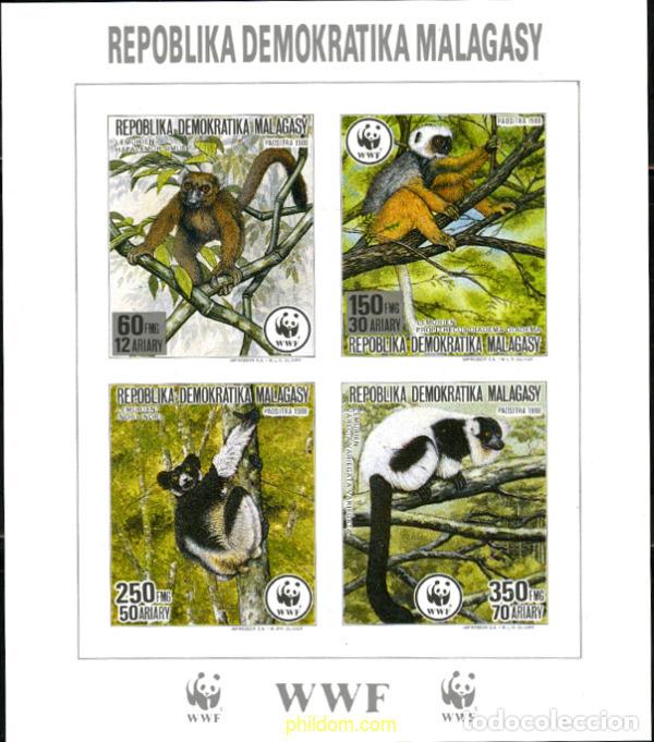 Sellos: 288552 MNH MADAGASCAR 1988 FAUNA DE MADAGASCAR