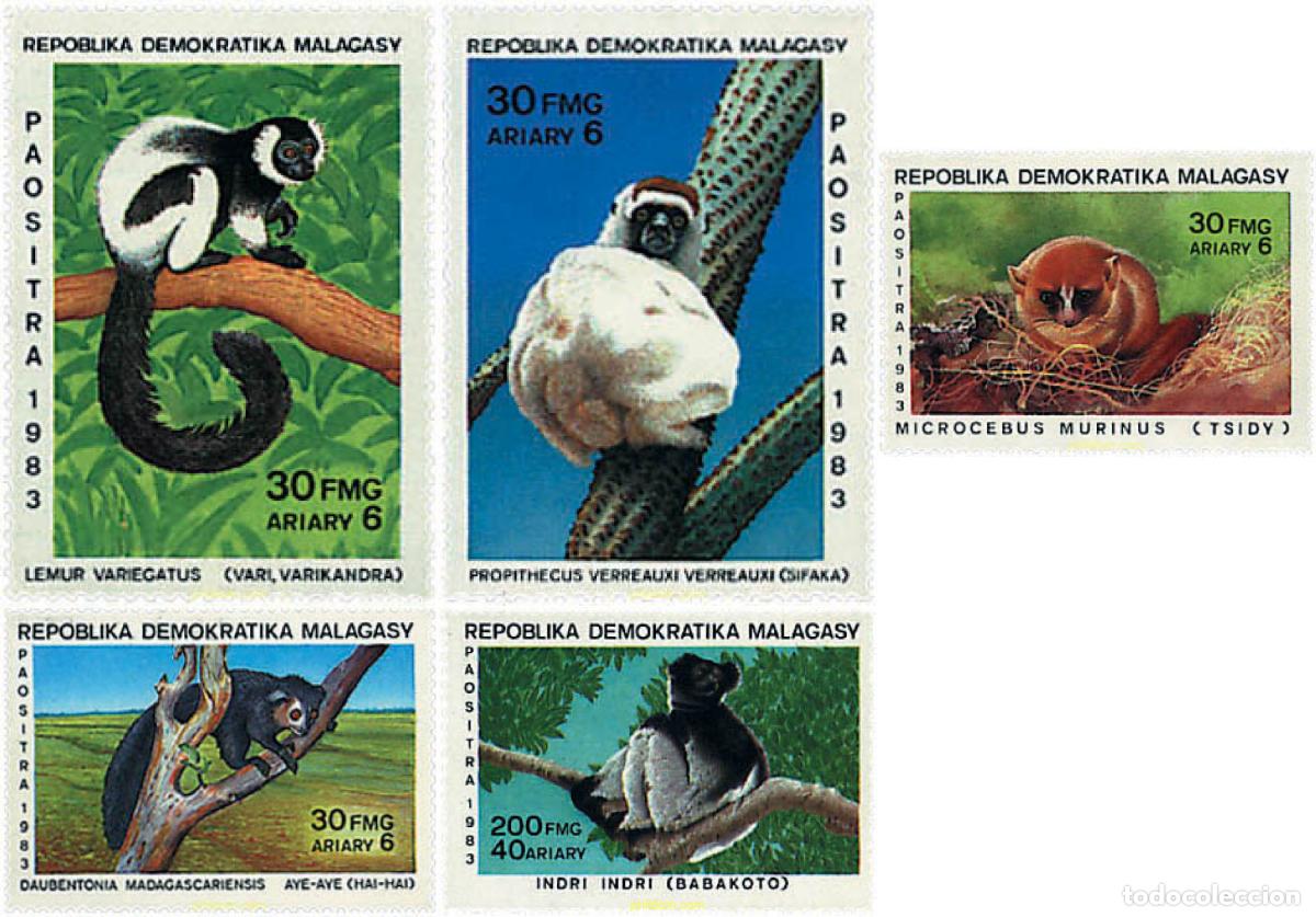Sellos: 50298 MNH MADAGASCAR 1983 LEMURES