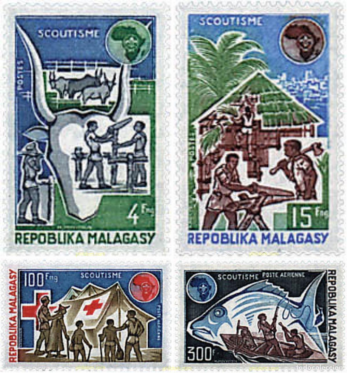 Sellos: 42633 MNH MADAGASCAR 1974 ESCULTISMO