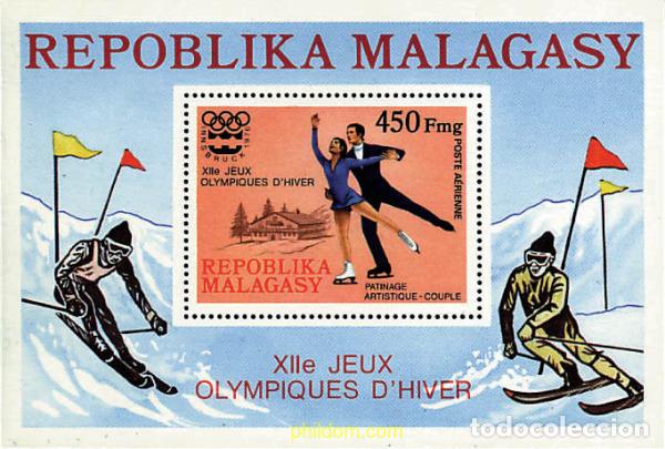 Sellos: 71126 MNH MADAGASCAR 1975 12 JUEGOS OLIMPICOS INVIERNO INNSBRUCK 1976