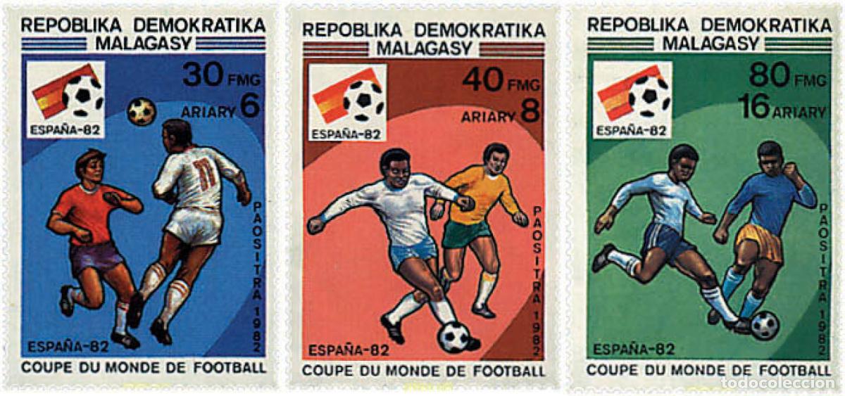Sellos: 71142 MNH MADAGASCAR 1982 COPA DEL MUNDO DE FUTBOL. ESPA&Ntilde;A-82