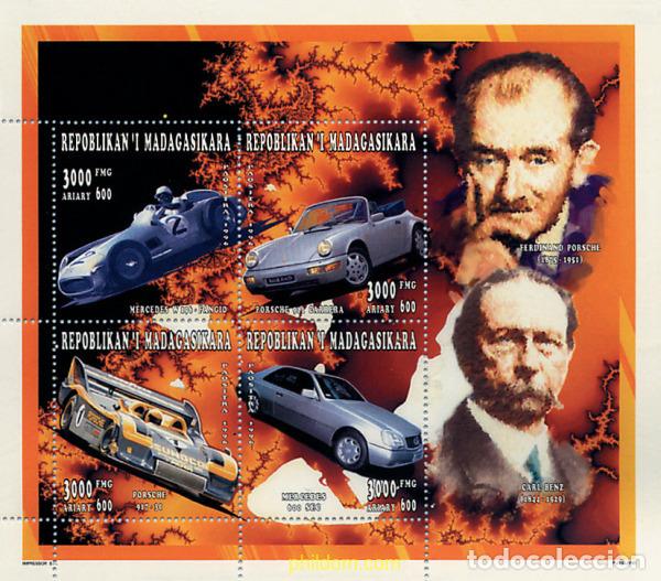 Sellos: 314447 MNH MADAGASCAR 1996 AUTOMOVILES