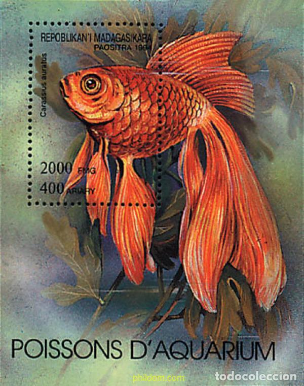 Sellos: 69630 MNH MADAGASCAR 1994 PECES DE ACUARIO
