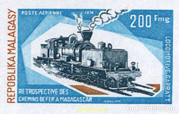 Sellos: 218862 MNH MADAGASCAR 1974 LOCOMOTORAS