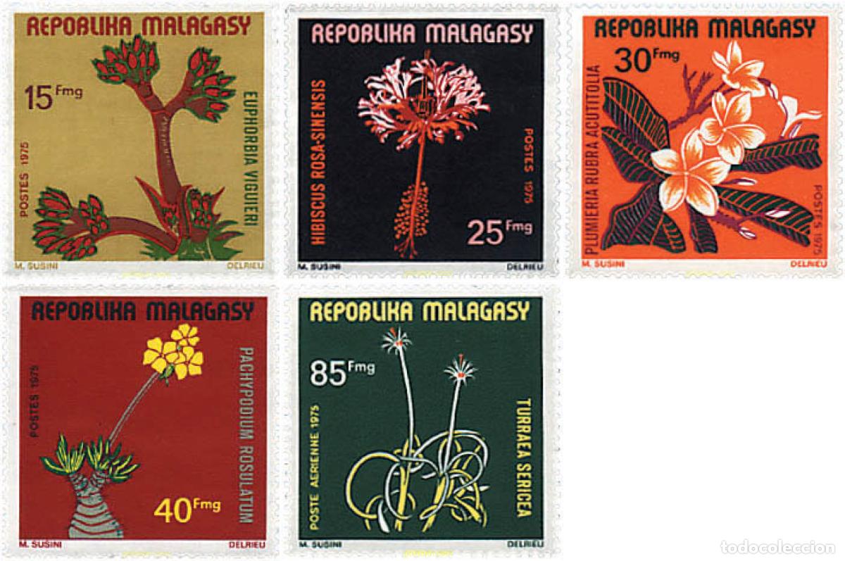 Sellos: 95189 MNH MADAGASCAR 1975 FLORES