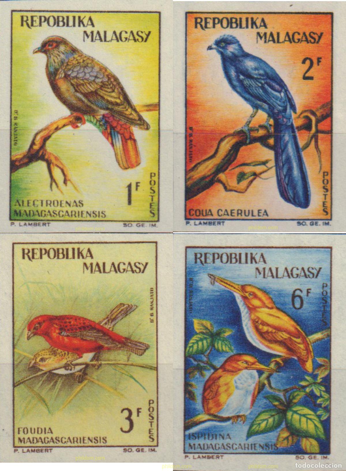 Sellos: 574279 MNH MADAGASCAR 1963 AVES