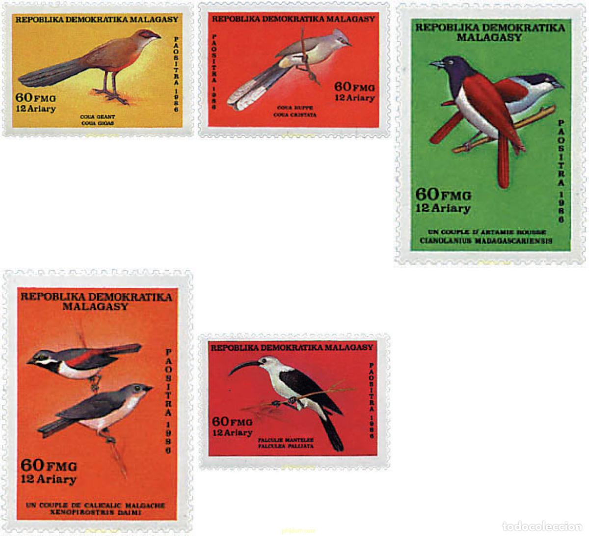 Sellos: 31551 MNH MADAGASCAR 1986 AVES