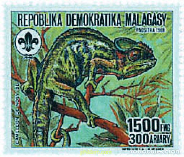 Sellos: 206900 MNH MADAGASCAR 1988 FAUNA DE MADAGASCAR