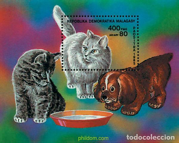 Briefmarken: 46565 MNH MADAGASCAR 1985 PERROS Y GATOS