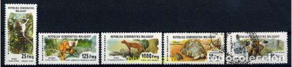 Sellos: 206885 USED MADAGASCAR 1979 FAUNA