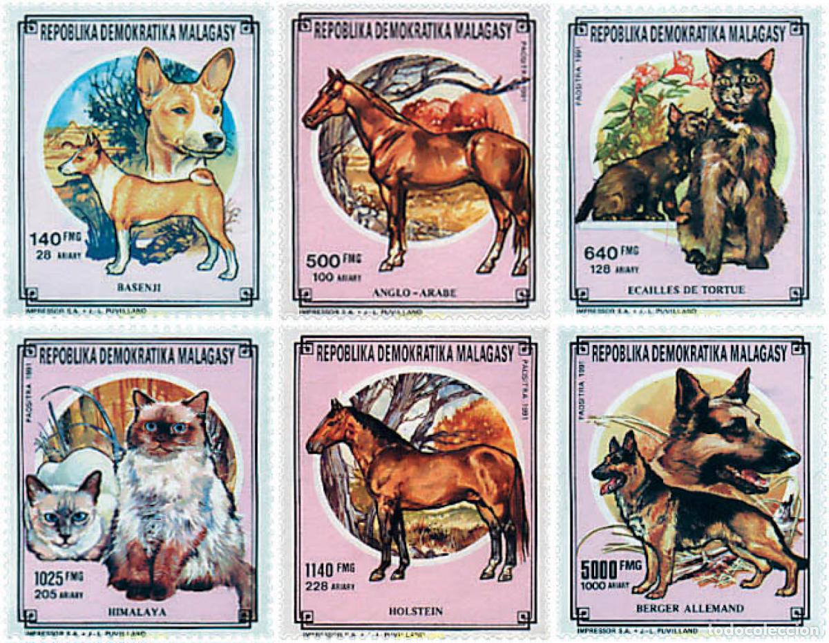 Sellos: 49592 MNH MADAGASCAR 1991 FAUNA