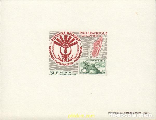 Sellos: 584679 MNH MADAGASCAR 1969 MAMIFEROS