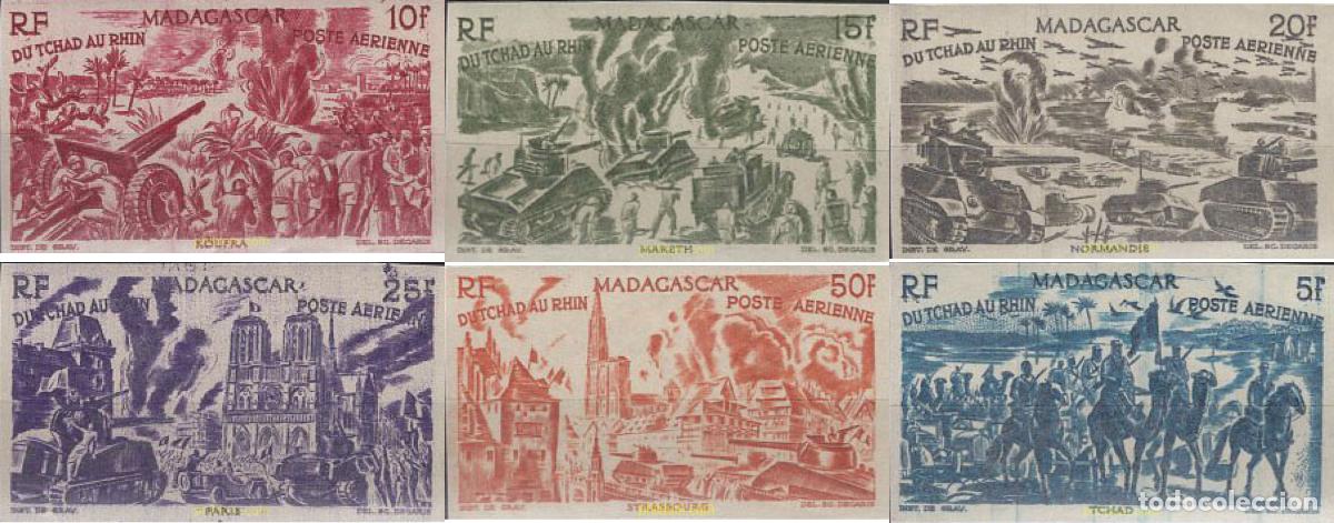Sellos: 19838 MNH MADAGASCAR 1946 DEL CHAD AL RIN