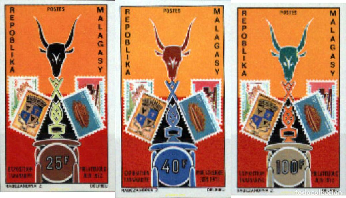 Sellos: 157781 MNH MADAGASCAR 1972 EXPOSICION FILATELICA DE TANANARIVE