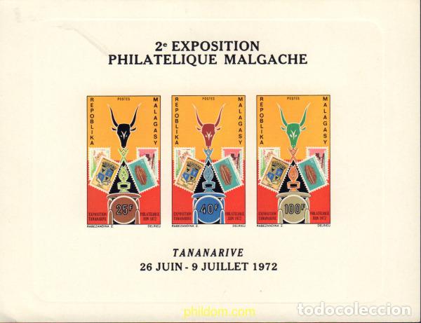 Sellos: 587950 MNH MADAGASCAR 1972 EXPOSICION FILATELICA DE TANANARIVE