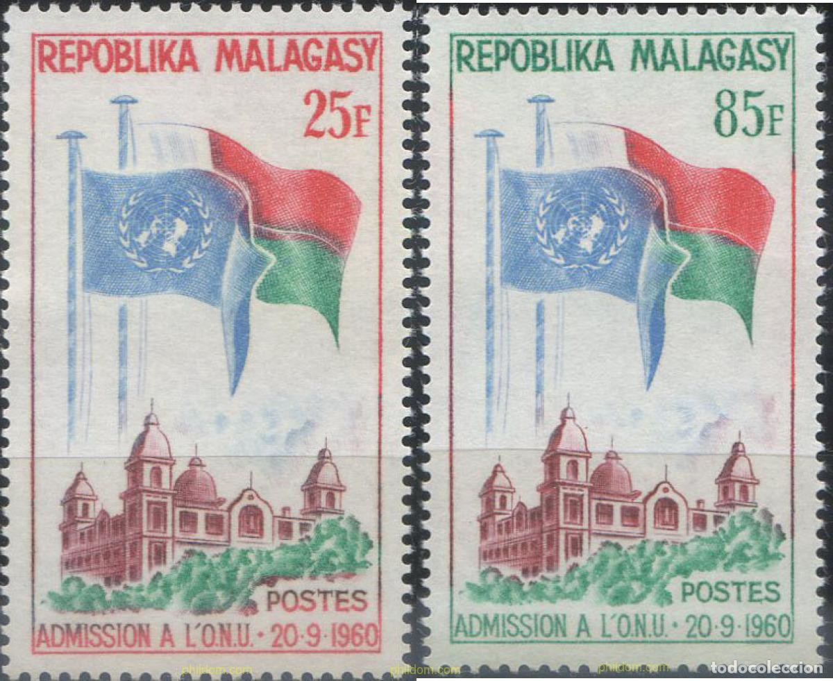 Sellos: 50508 MNH MADAGASCAR 1962 BANDERAS