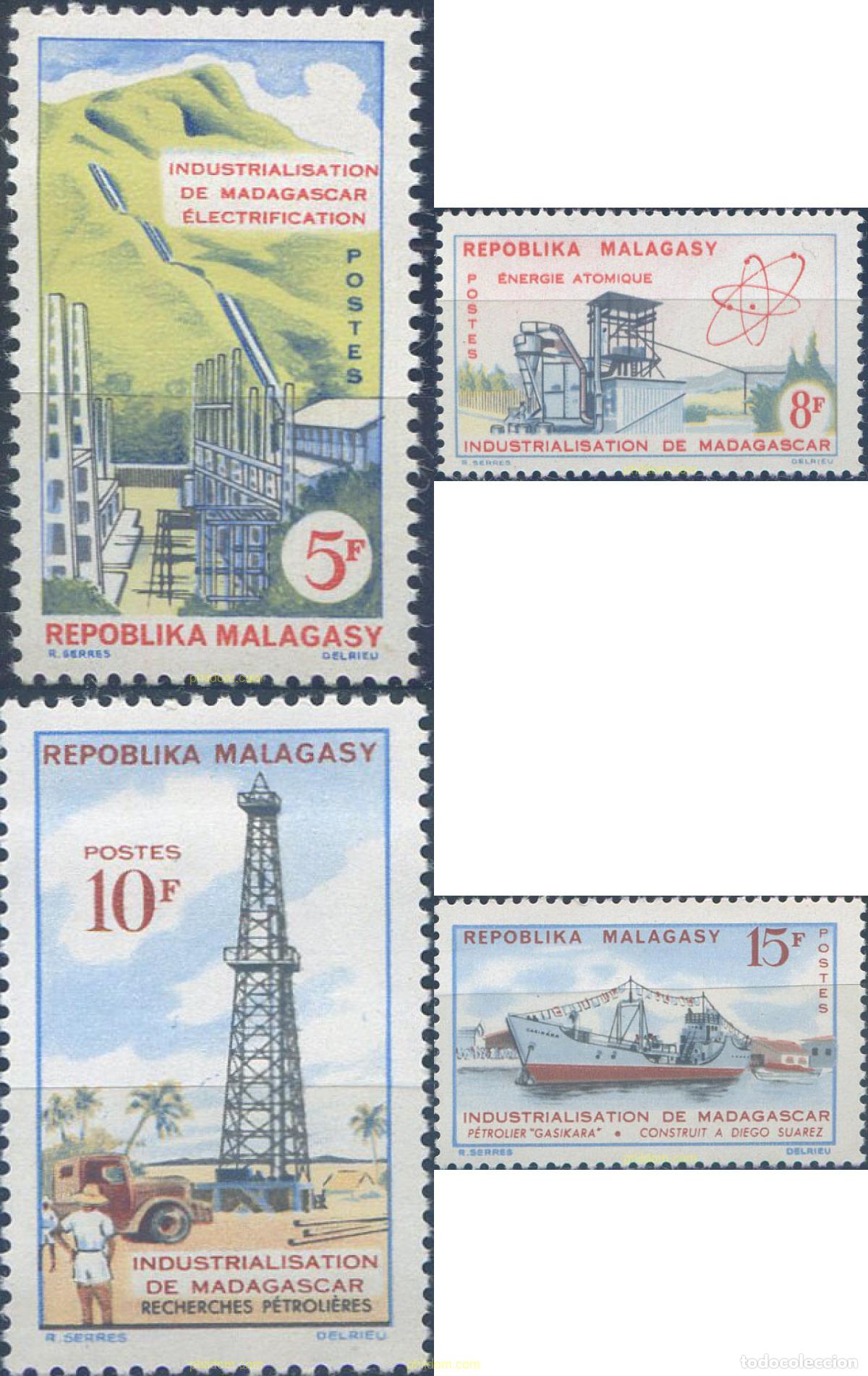 Sellos: 43788 MNH MADAGASCAR 1962 INDUSTRIALIZACION EN MADAGASCAR