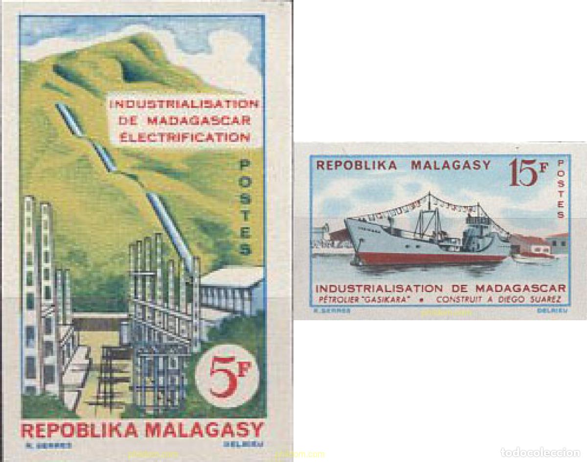 Sellos: 674316 MNH MADAGASCAR 1962 INDUSTRIALIZACION EN MADAGASCAR