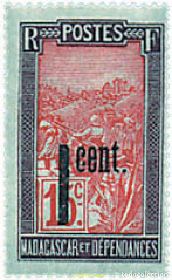 Sellos: 670760 HINGED MADAGASCAR 1921 SERIE BASICA