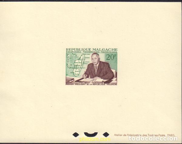 Sellos: 583456 MNH MADAGASCAR 1960 PHILIBERT TSIRANANA, PRIMER PRESIDENTE DE LA REPUBLICA