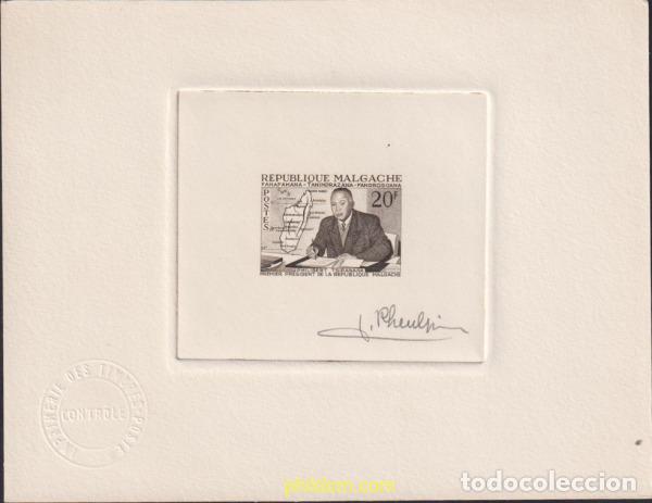 Sellos: 626216 MNH MADAGASCAR 1960 PHILIBERT TSIRANANA, PRIMER PRESIDENTE DE LA REPUBLICA