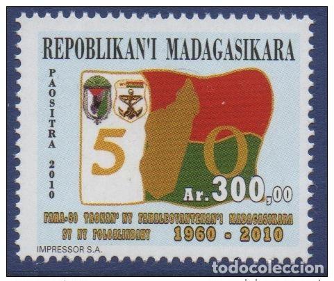 Sellos: Madagascar 2010 Mi. 2657 50 a&ntilde;os de independencia MNH **