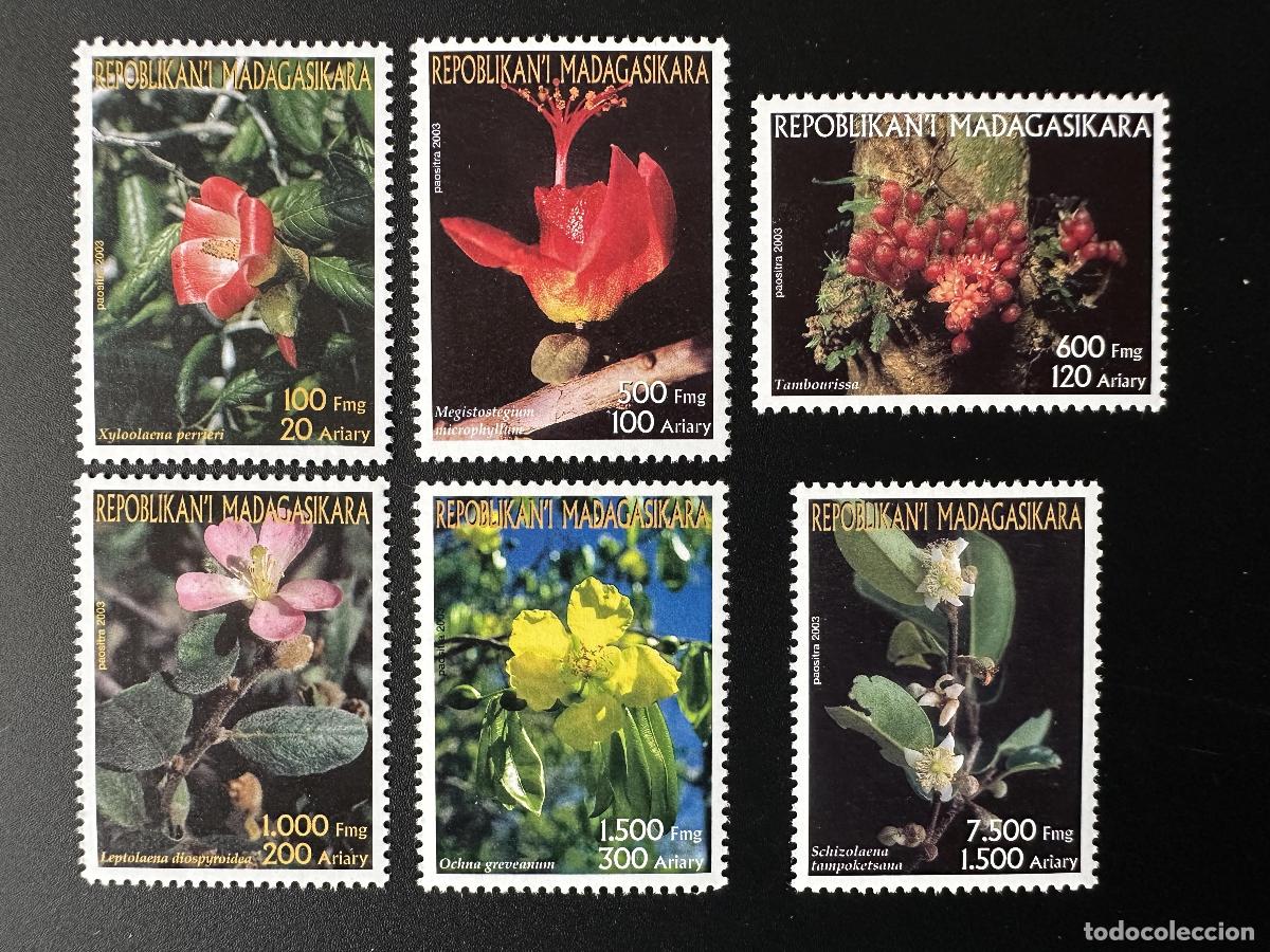 Sellos: Madagascar 2003 Mi. 2598-2603 Flores Flora Blumen Flowers 6 valales. NH**