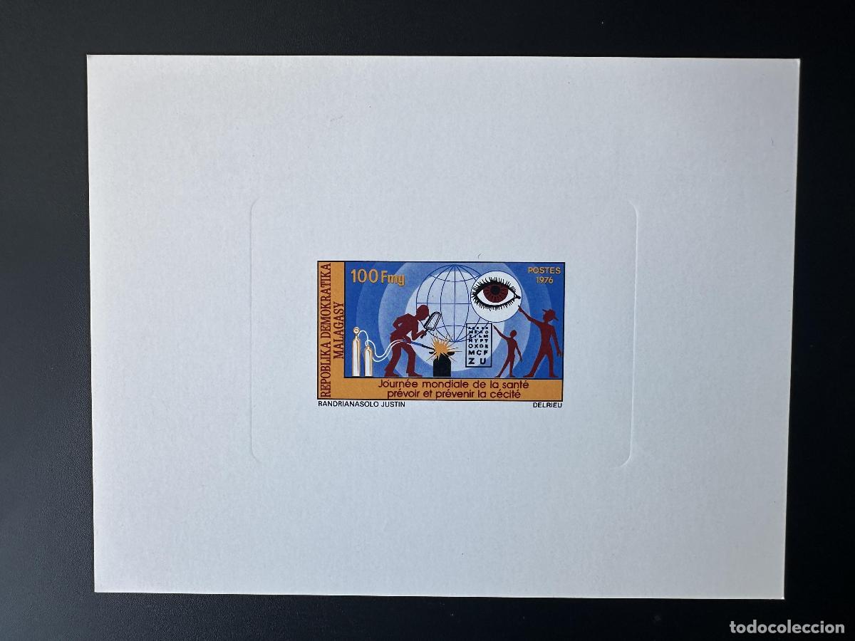 Sellos: Madagascar 1976 Mi. 790 Evento de lujo D&iacute;a Mundial la Salud Ceguera