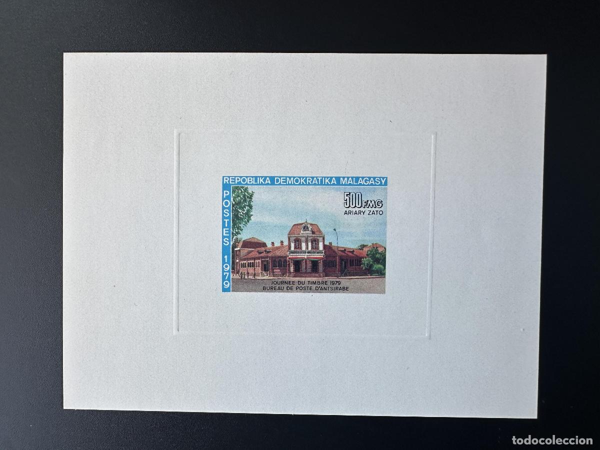 Sellos: Madagascar 1979 Mi. 854 Lujo Proof Sello Day Oficina de Correos Antsirabe