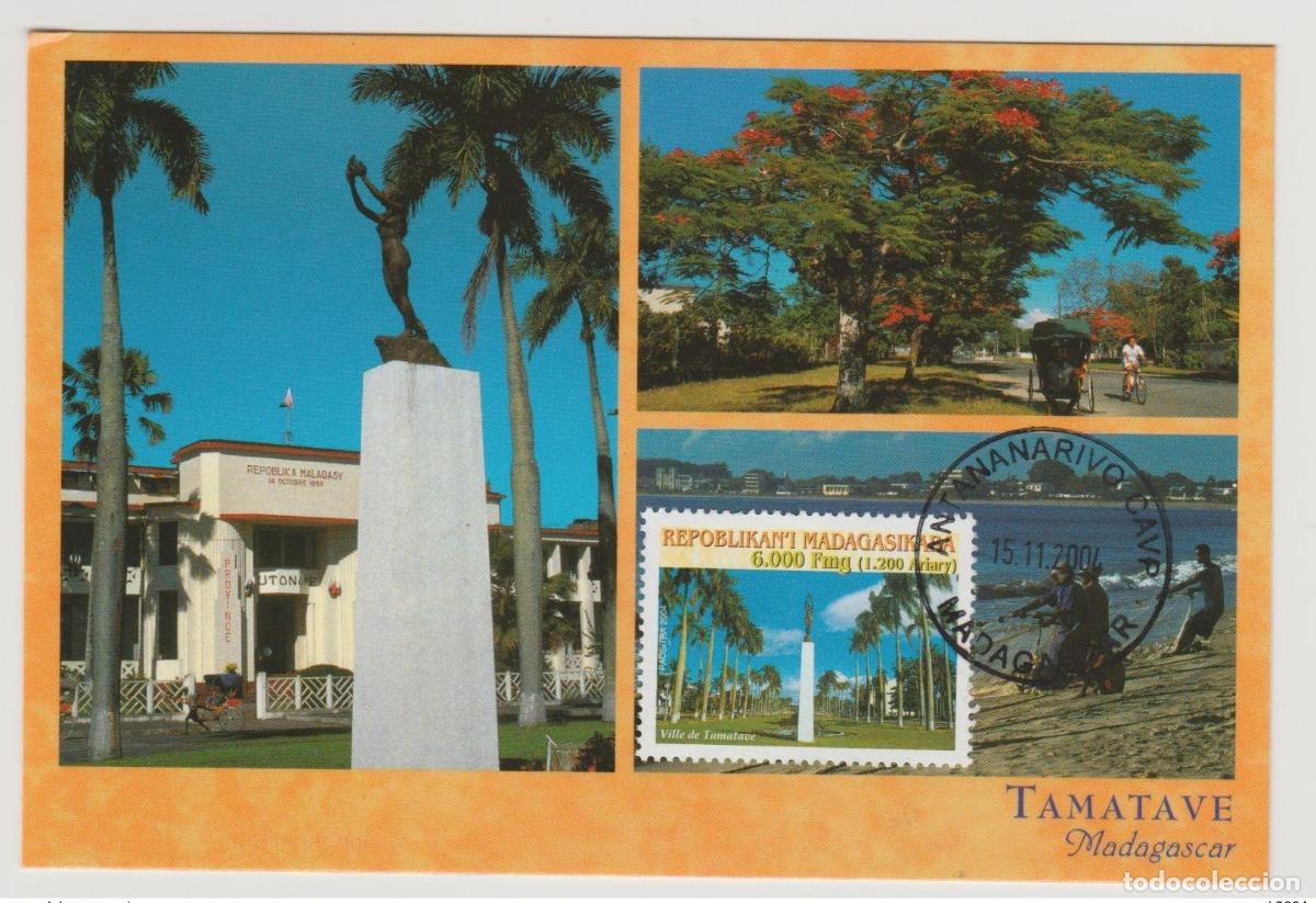 Sellos: Madagascar 2004 Mi. 2623 Carte Maximum Card Ville de Tamatave City