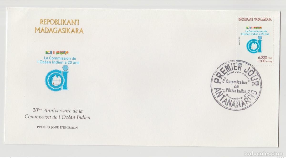 Selos: Madagascar 2003 FDC 1er d&iacute;a Mi.2611 Comisi&oacute;n del Oc&eacute;ano &Iacute;ndico 20 a&ntilde;os