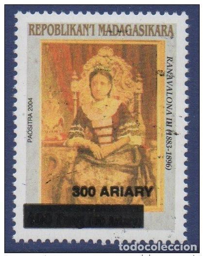 Sellos: Madagascar 2008 Ranavalona III Reine K&ouml;nigin Queen Sobreimpresi&oacute;n MNH