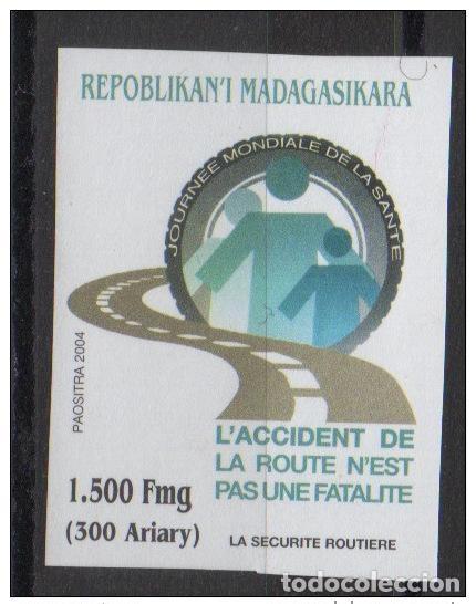 Sellos: Madagascar 2004 Mi.2612 Seguridad vial NON DENTELE IMPERF MNH **