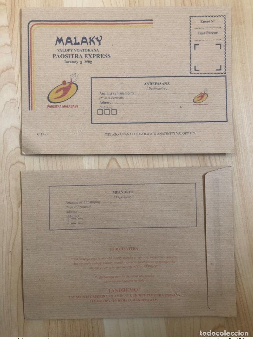 Sellos: Madagascar 2013 EN PA 47 Papeler&iacute;a postal lista para enviar MALAKY Paositra Express