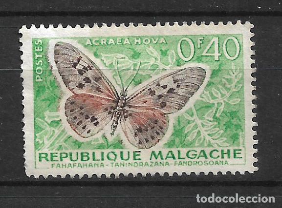 Sellos: madagascar 1960 #307 (*) mariposas - 11/36