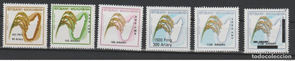 Sellos: Madagascar 2001/2002 6 val. Mix. 2581-2584 Rice Reis Overloaded RARE