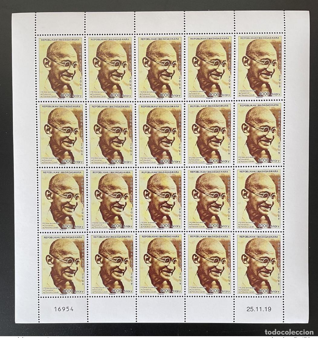 Sellos: Madagascar 2019/2020 Mi. 2717 hoja 1150 aniversario de Mohandas Mahatma Gandhi