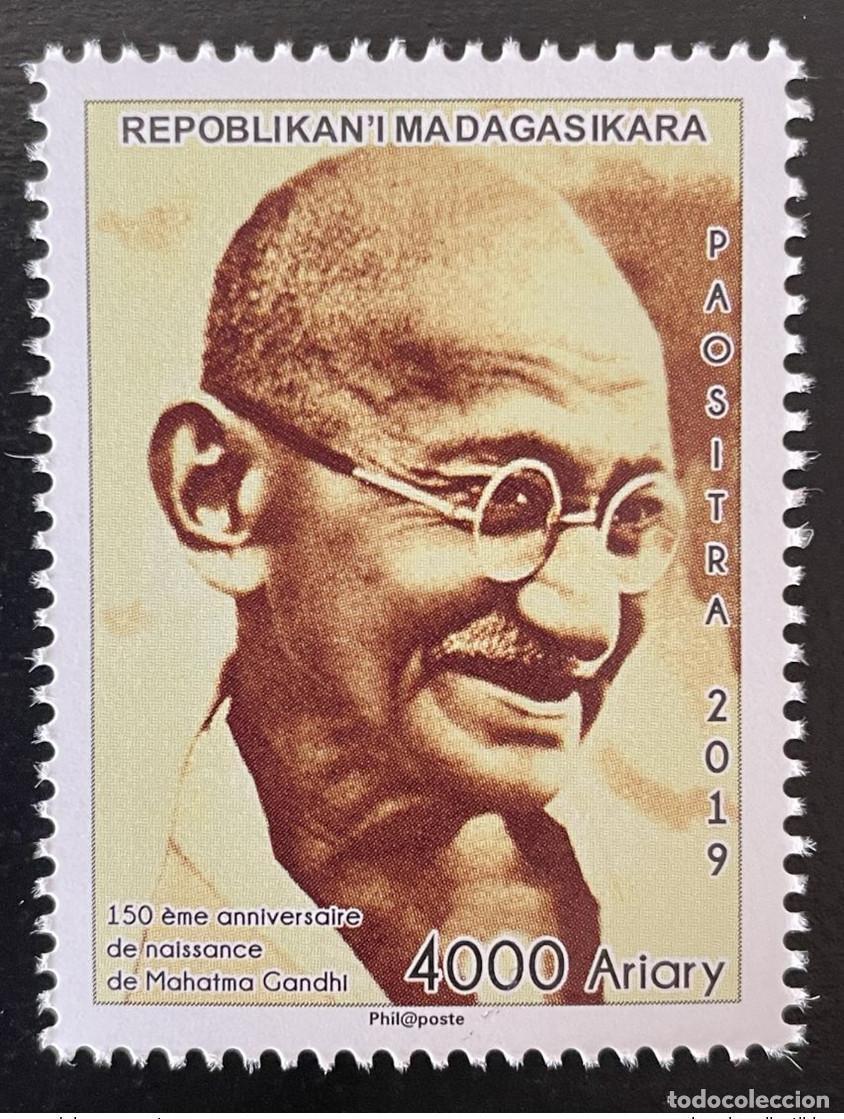 Sellos: Madagascar 2019/2020 Mi. 2717 150 aniversario Mahatma Gandhi India