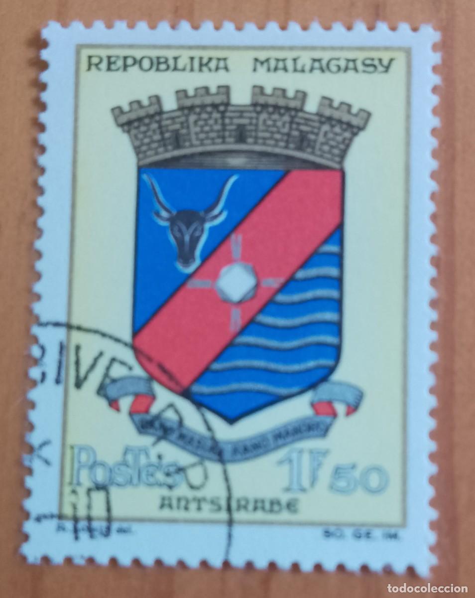 Sellos: MALAGASY, MADAGASCAR - V/F 1,50 - ESCUDO, RANO MASINA, RANO MANORO, ANTSIRABE - VER DESCRIPCI&Oacute;N