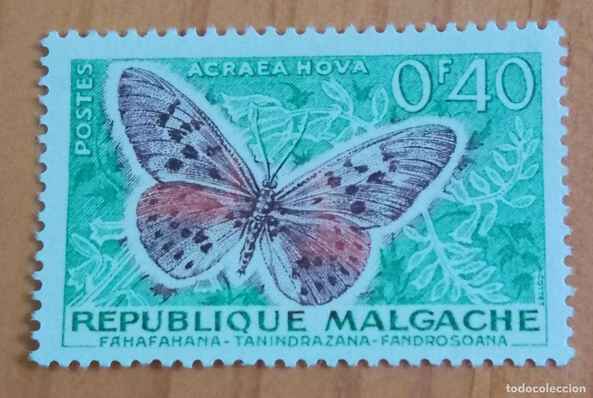 Sellos: MALGACHE, MADAGASCAR - V/F 0,40 - ACRAEA HOVA.