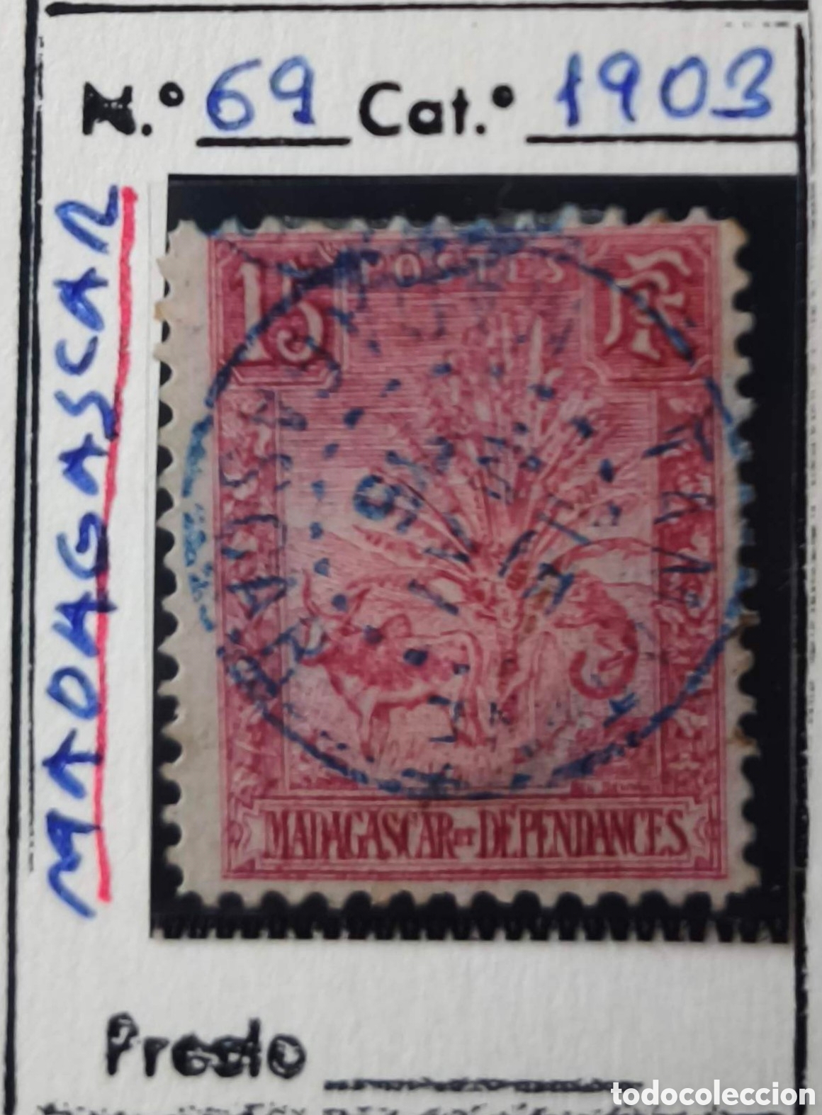 Sellos: Madagascar. 1903. 15 c&eacute;ntimos