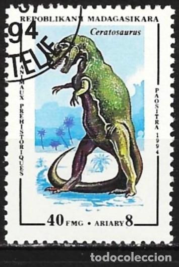 Sellos: Madagascar 1994 - Mi 1676 - YT 1339 - Dinosaurio