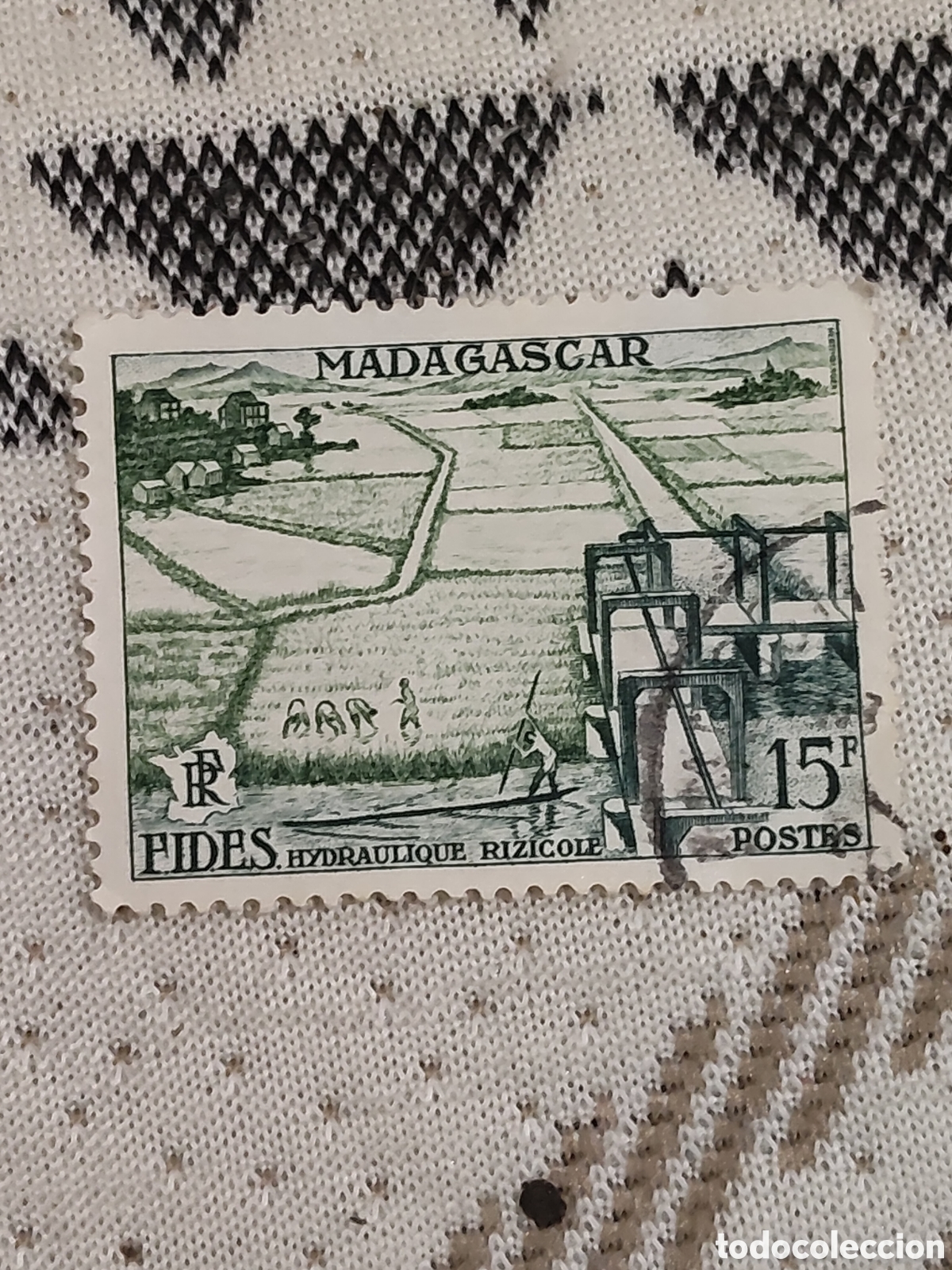 Sellos: Sello de Madagascar desarrollo econ&oacute;mico y agr&iacute;cola 1956