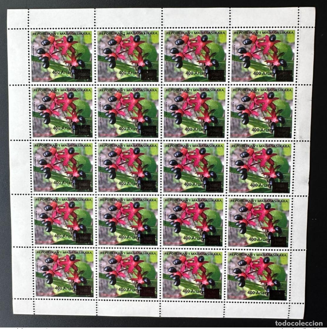 Sellos: Flor de Madagascar 2023 Bl&uuml;te Ouratea flora sobrecargada MNH**