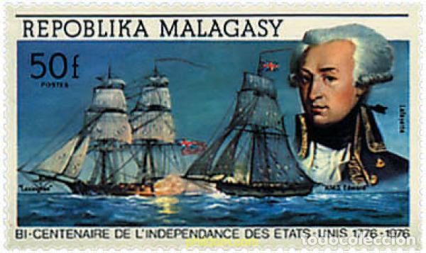 Sellos: 796528 MNH MADAGASCAR 1975 BICENTENARIO DE LA INDEPEND&Eacute;CIA DE LOS ESTADOS UNIDOS