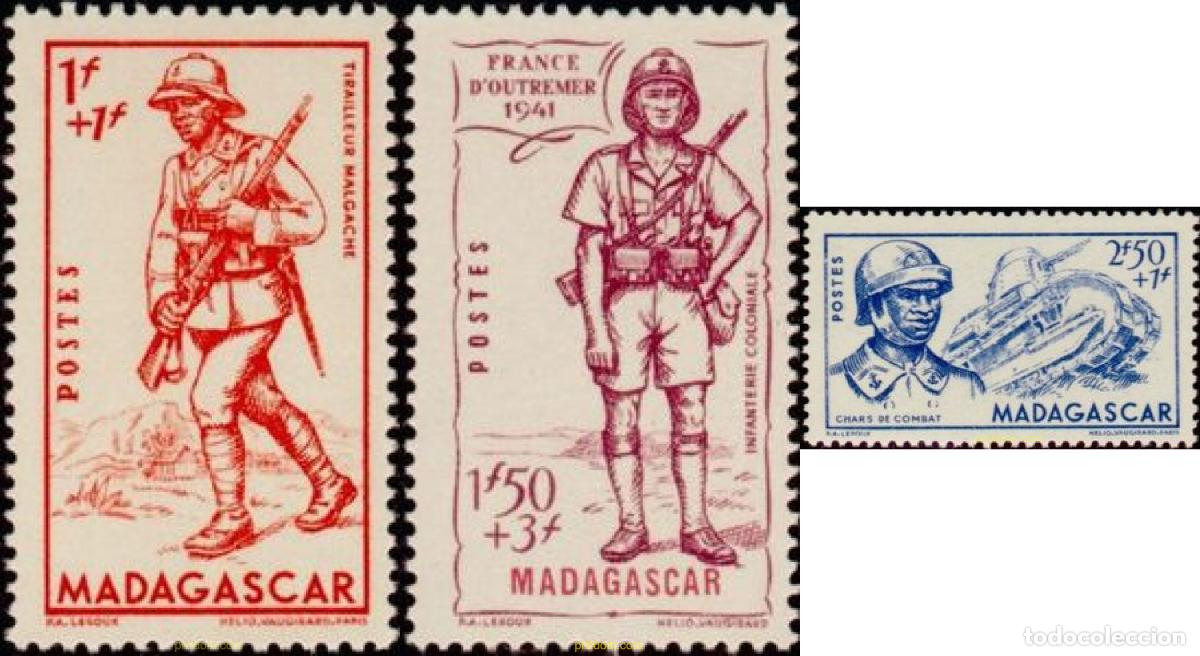 Sellos: 43754 MNH MADAGASCAR 1941 DEFENSA DEL IMPERIO