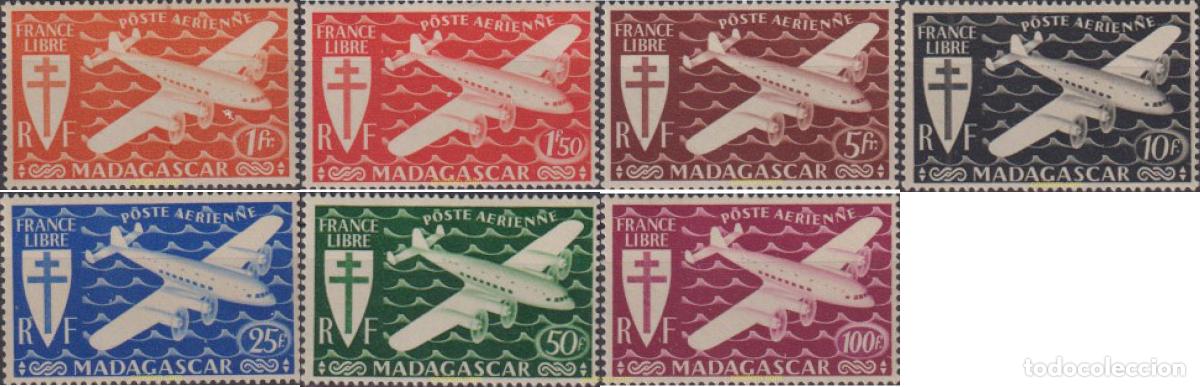 Sellos: 615103 MNH MADAGASCAR 1943 AVION